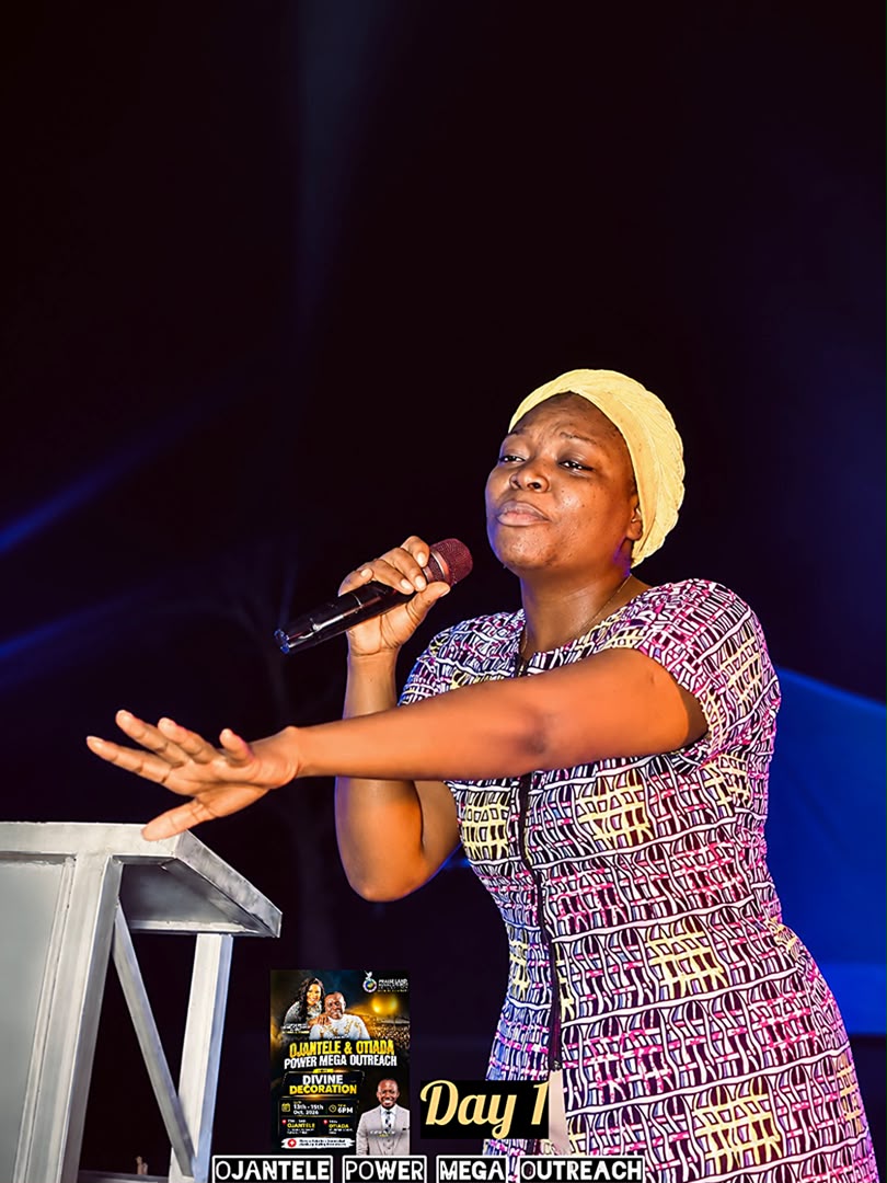 Minister leading worship at the pulpit