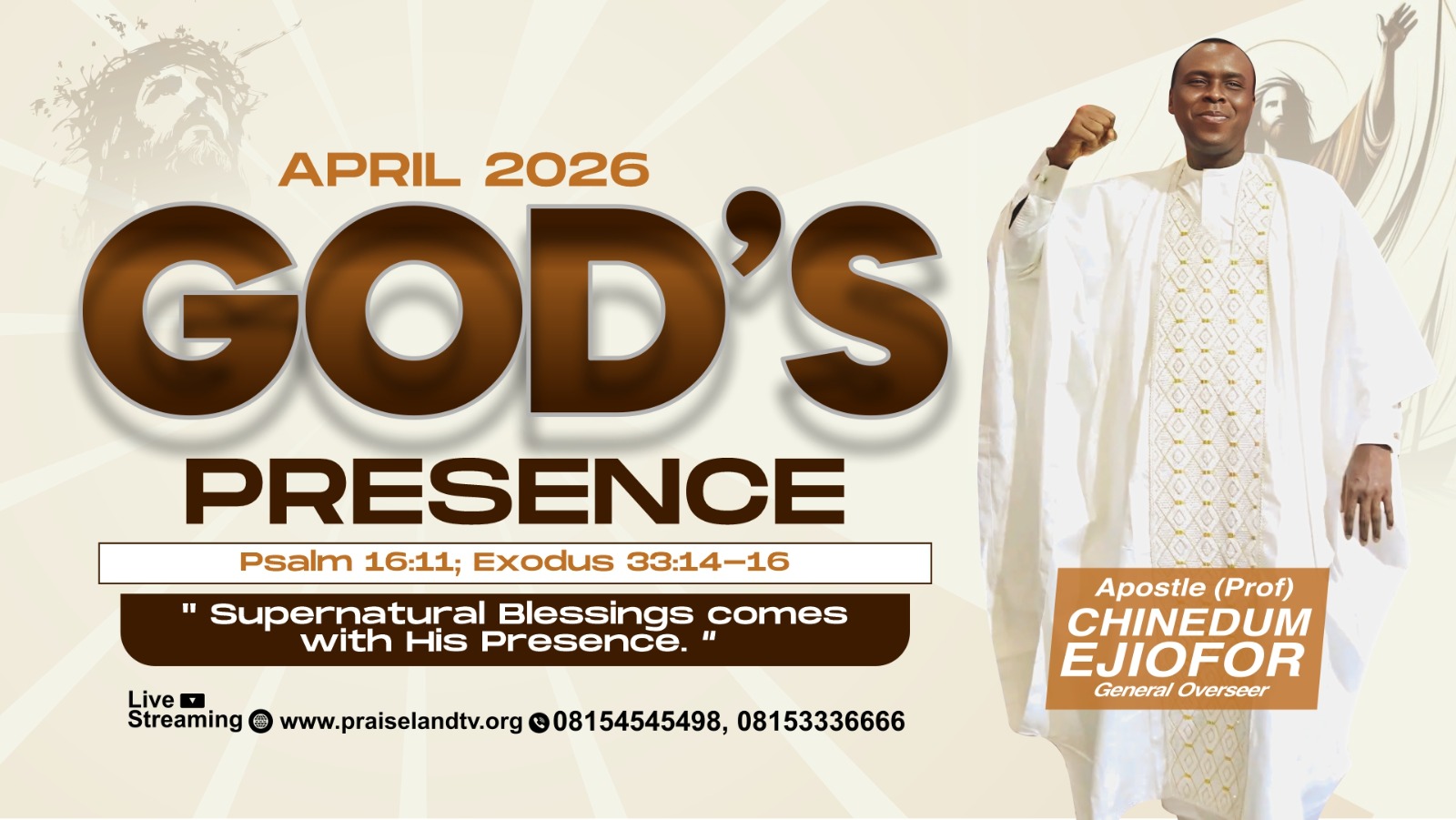 April 2026 — God's Presence